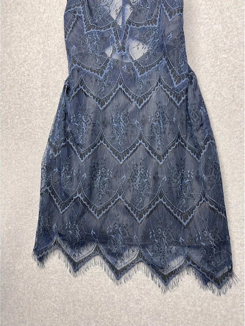 Free People Nothing Like This Lace Mini Dress 8 Cutout Halter Boho Festival Y2K
